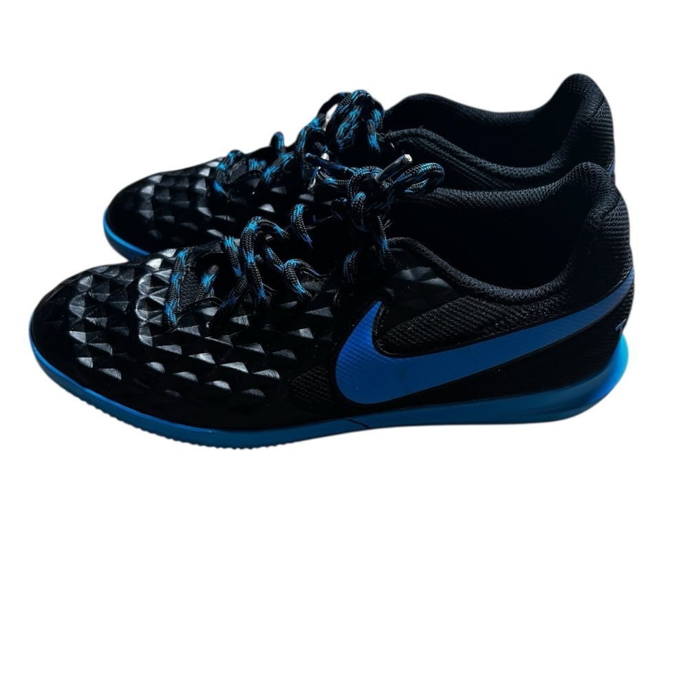 Nike Tiempo Legend 8 Club IC M 5.5 W 7 Shoes Black AT6110-004 Indoor Soccer Turf